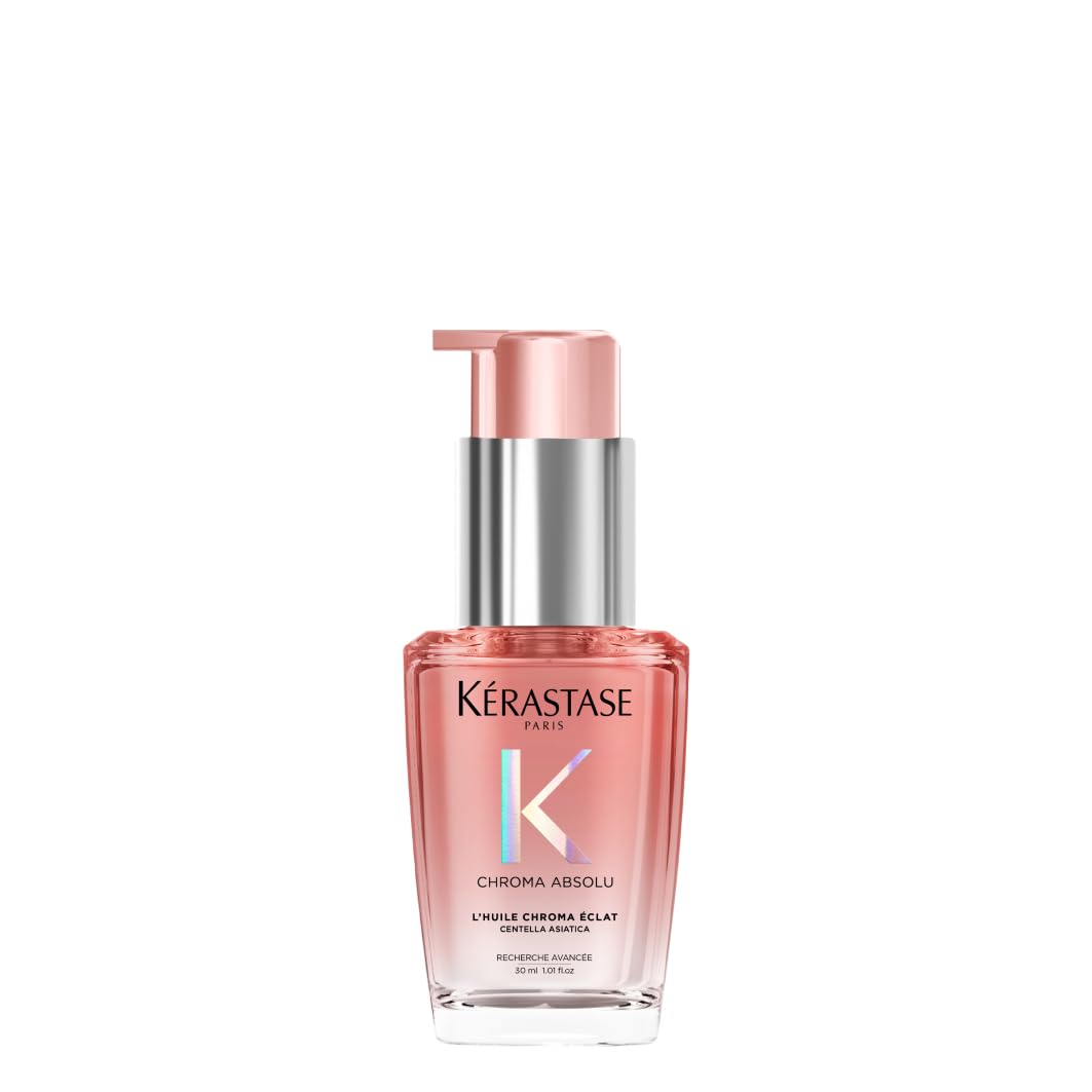 Kérastase Chroma Absolu l\'Huile Cicagloss, Restorative Care Oil for Colored Hair, Color and Shine Enhancing Hair Care for Colored Hair, Bottle, 30 ml
