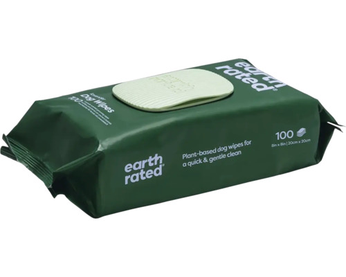 Earth rated wet wipes 100 pcs scented lavender for paws etc.