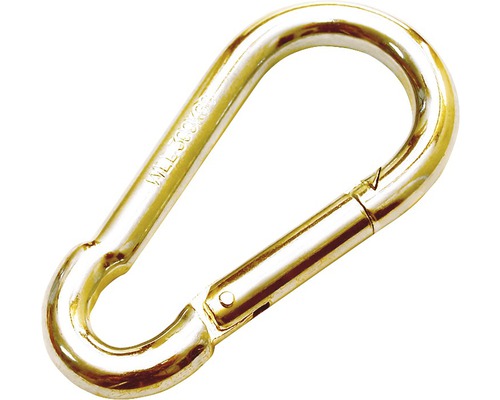 Pösamo Fire brigade carabiner 10x100 mm yellow galvanized