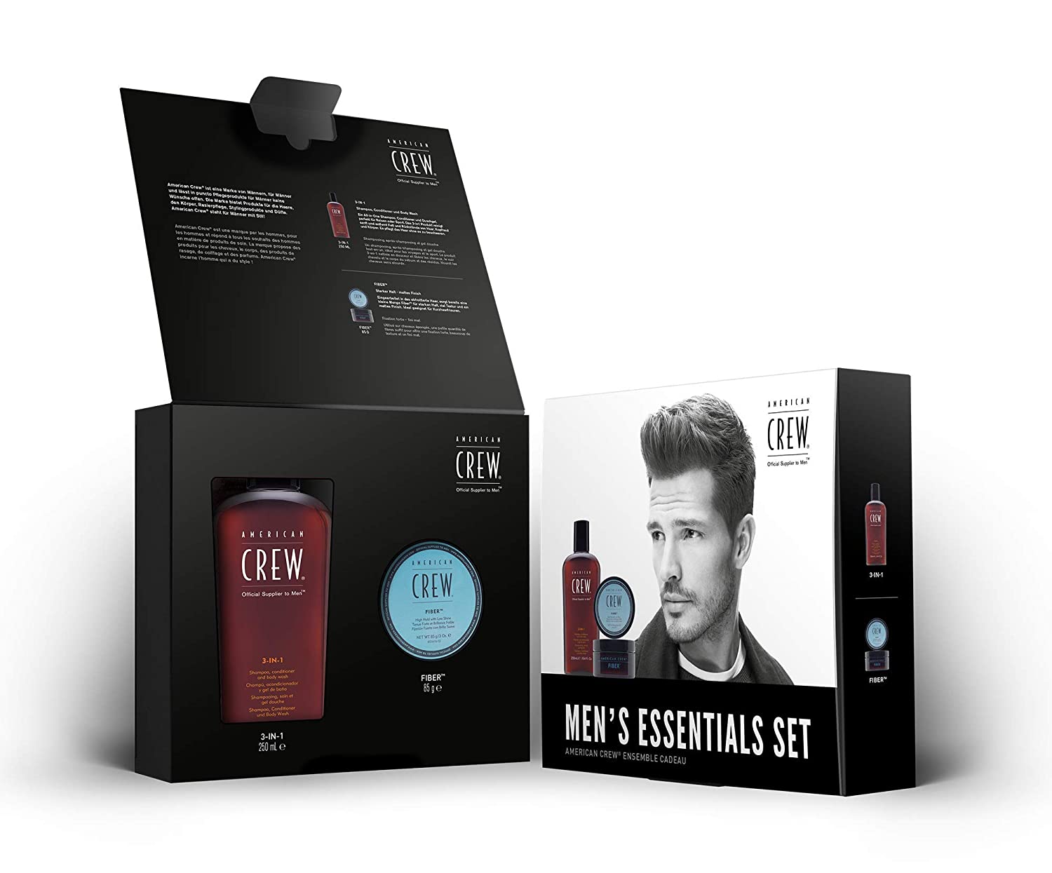 AMERICAN CREW SET FIBER 85 g + 3-in-1 SHampoo, 250 ml