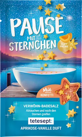 tetesept Bath salts with stars, 50 g
