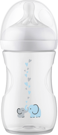 Philips Avent Baby bottle natural response white/elephant, from birth, 260ml, 1 st