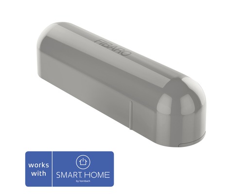 Fibaro door and window contact with temperature sensor gray - compatible with SMART HOME by hornbach