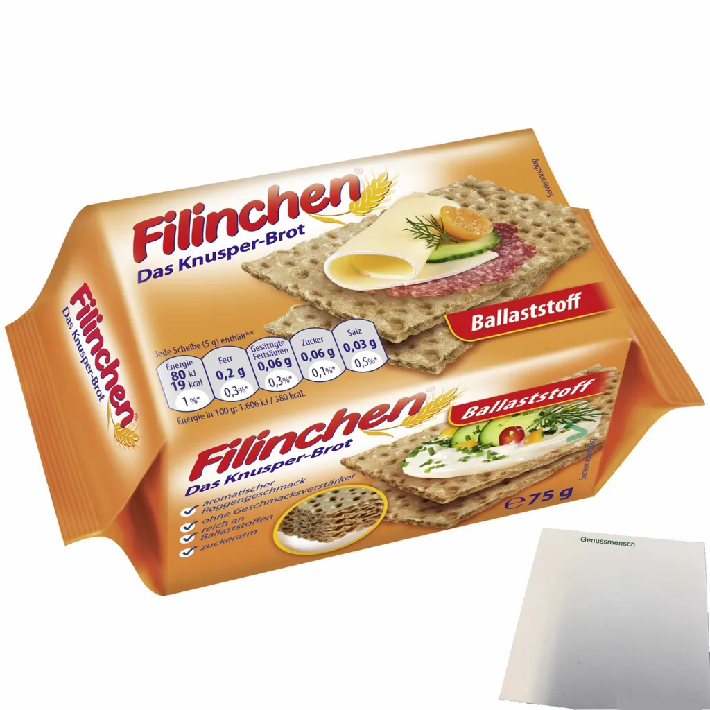 Filinchen the crispy bread fiber (75g pack) + usy block