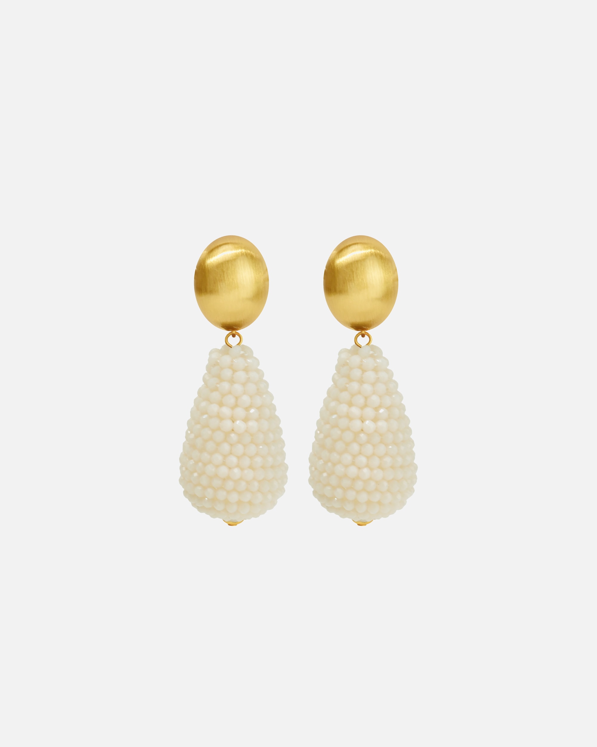 Filippa Firenze Earring Milanese clip-on earrings with sparkling drop-shaped crystals