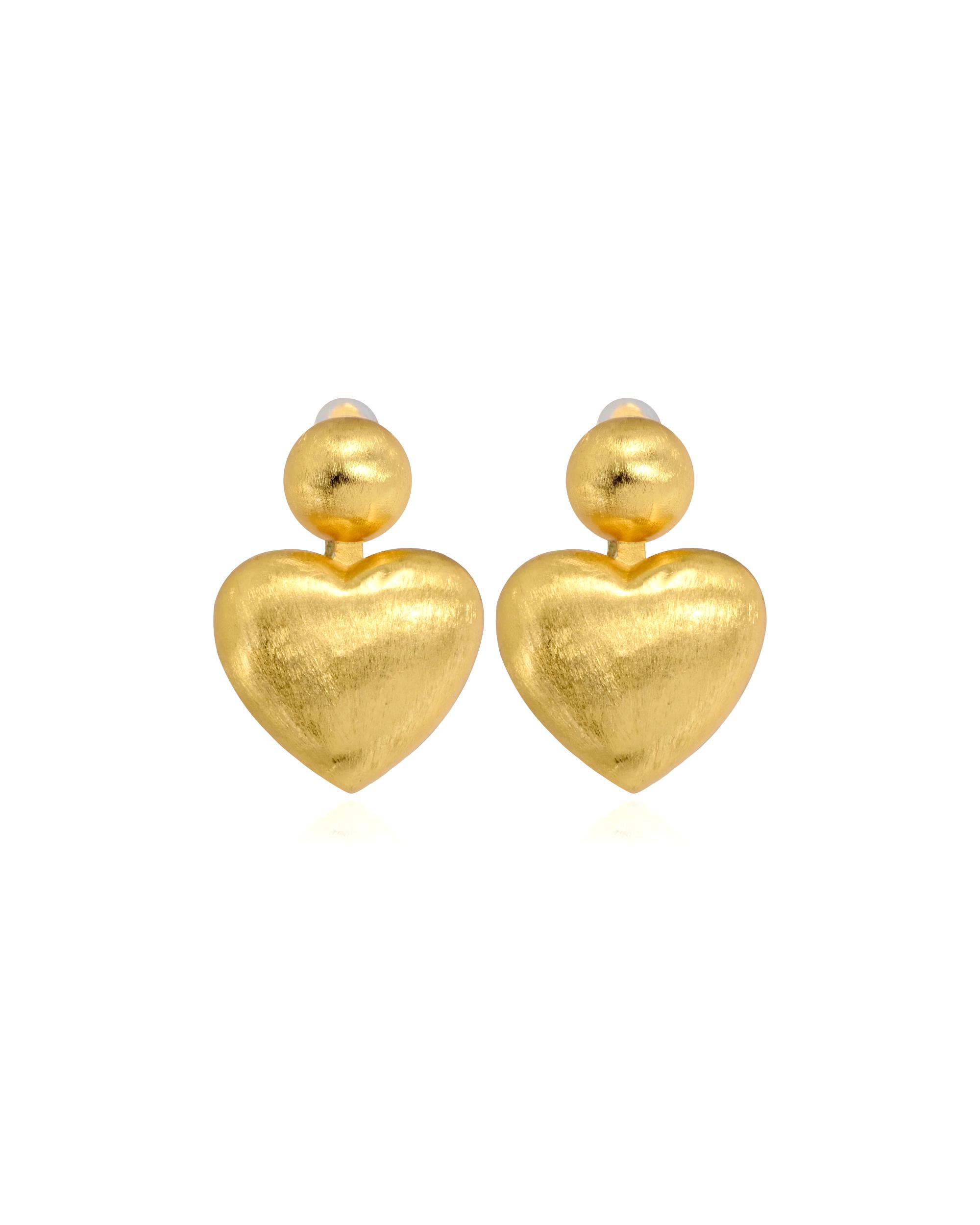 Filippa Firenze earring clip-on earrings Rubacuori in a great heart design