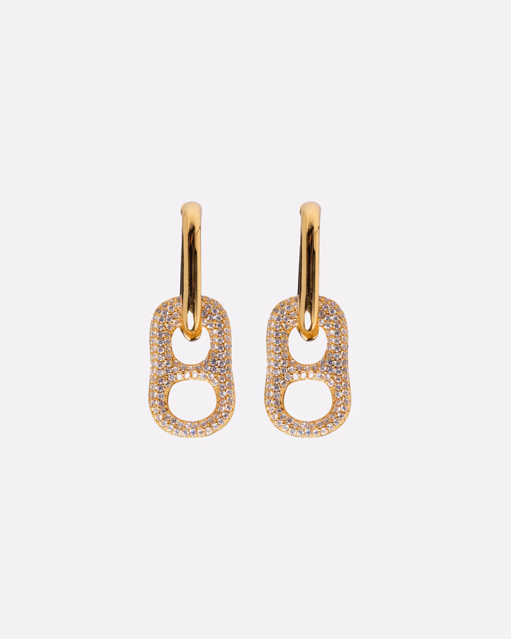 Filippa Firenze earring pendant earrings Dolce far Niente with sparkling rhinestones