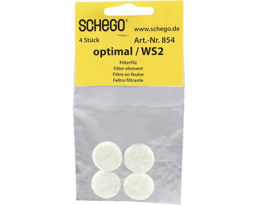 Filter felt SCHEGO for Optimal 4 pieces white