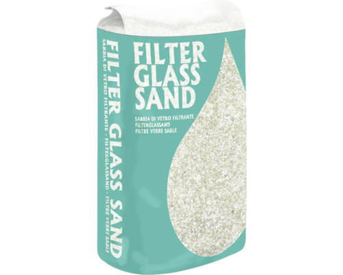 Hornbach Filter glass filter sand glass sand 0.5 - 1.25 mm 20 kg PE bag