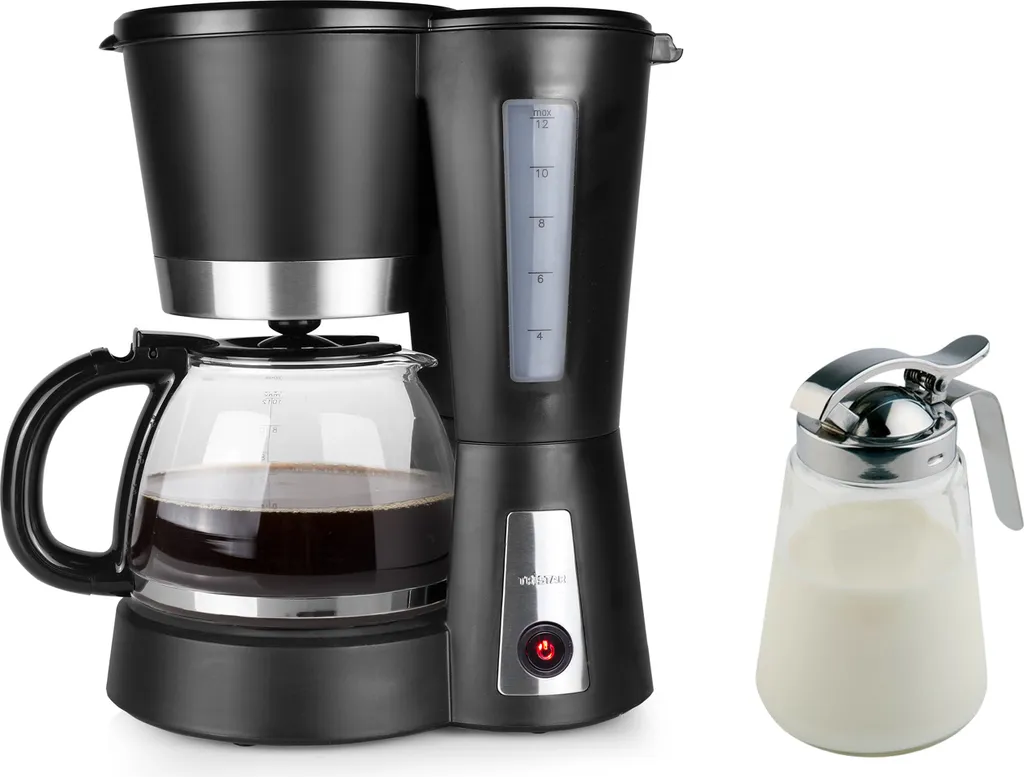 Filter coffee machine for 12 cups, 900 watts, suitable for camping, with permanent filter