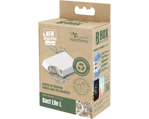 Filter material Aquatlantis B-Box Bact Life L for Bio Box internal filters reduces ammonium/ammonia, nitrate and nitrite