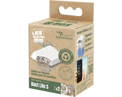 Filter material Aquatlantis B-Box Bact Life S for Bio Box internal filters reduces ammonium/ammonia, nitrate and nitrite