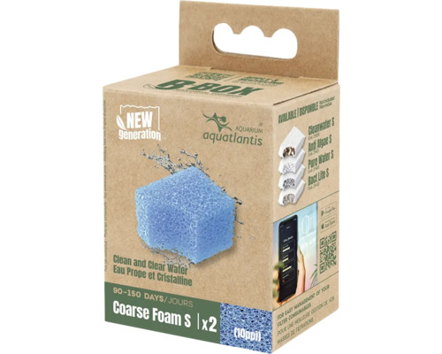 Filter material Aquatlantis B-Box filter sponge coarse S for Bio Box internal filter also prefilter