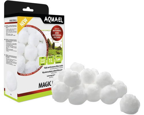 AQUAEL Magic Balls filter medium 1 l for crystal-clear water, filters particles down to 3 µm