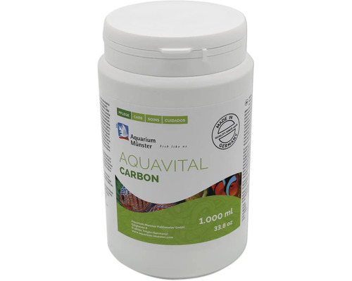 Aquarium filter medium Münster aquavital carbon 1000 ml filter carbon, activated carbon