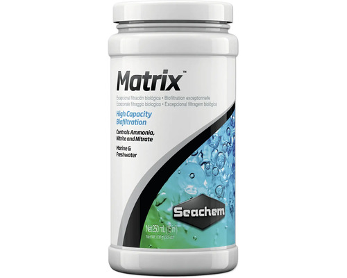 Seachem Matrix filter medium, highly porous filter medium for efficient biological filtration, 250 ml