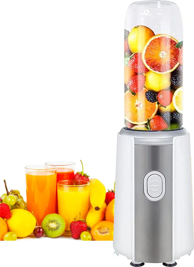 Fine Life Pro Mini Mixer Smoothie Maker - 300W Blender with 600ml Bottle, 4-Blade Knife
