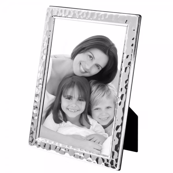 Fink picture frame Lars silver-plated with hammer finish (13x18cm)