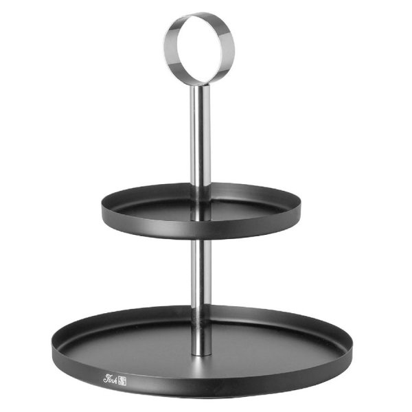 Fink cake stand Bilbao black (2 levels)