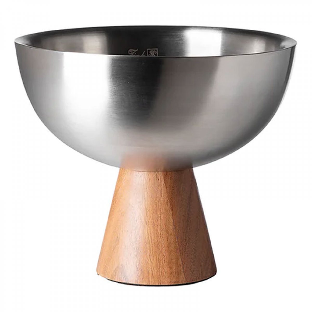 Fink bowl on stand Roma stainless steel wood (19.5cm)