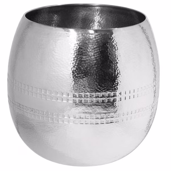 Fink Carus stainless steel hammered planter (25cm)