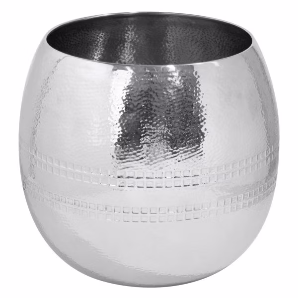 Fink Carus stainless steel hammered planter (40cm)