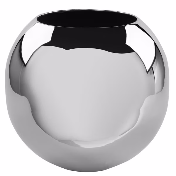 Fink Vase Moon Nickel-plated Silver (20cm)