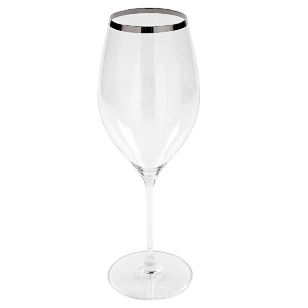 Fink Platinum2 wine glass with platinum rim