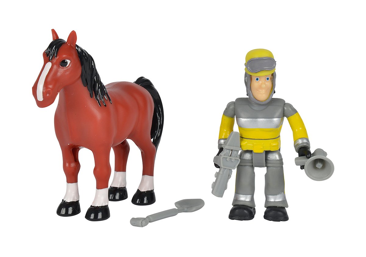 Simba Fireman Sam With Horse Assort A