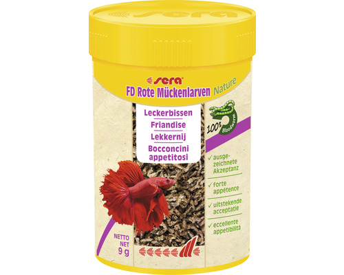 Fish food sera FD Red mosquito larvae 100 ml