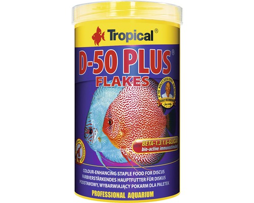 Fish food Tropical D-50 Plus Flakes 1000 ml