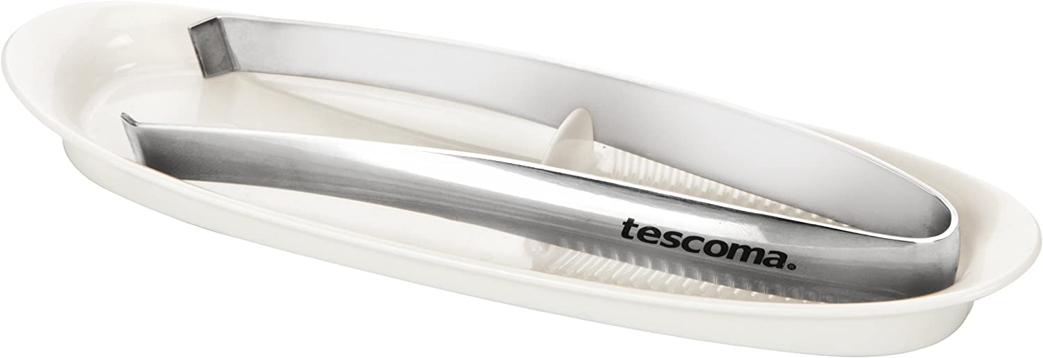Tescoma Fish Bone Tongs Presto with Caddy, Silver
