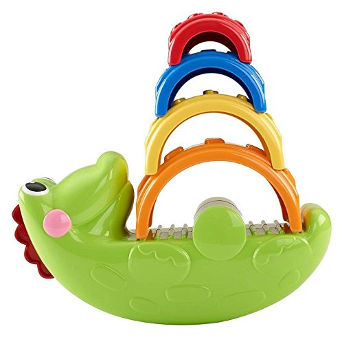Fisher Price Cdc48 Stack And Rock Croc Toy