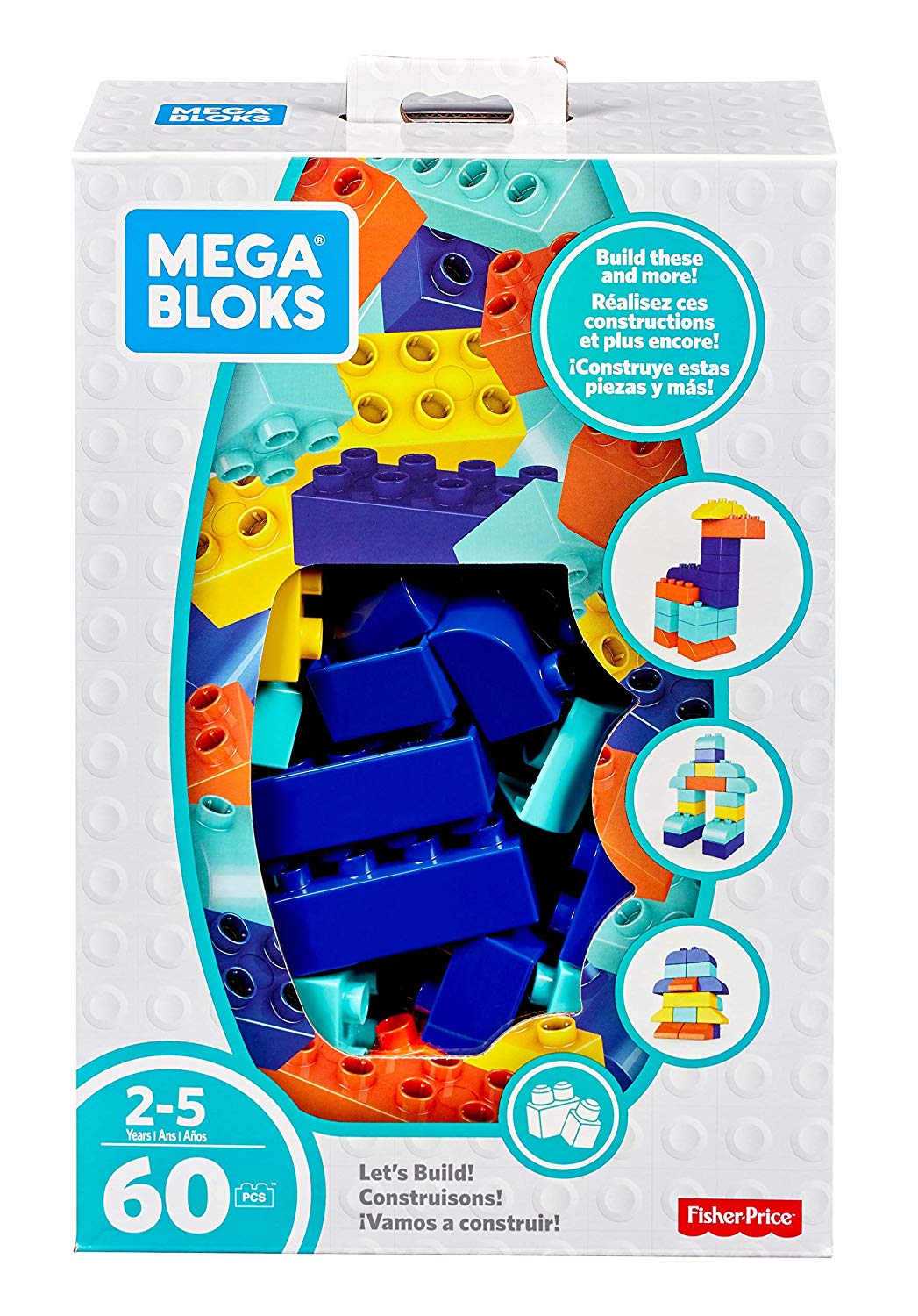 Fisher-Price Mega Bloks First Builders - Trendy Blocks 60 Pieces