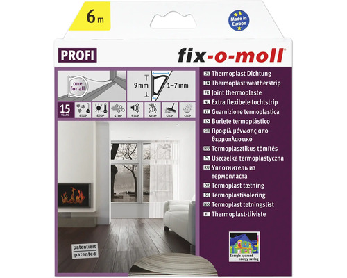 fix-o-moll thermoplastic seal transparent 6 m