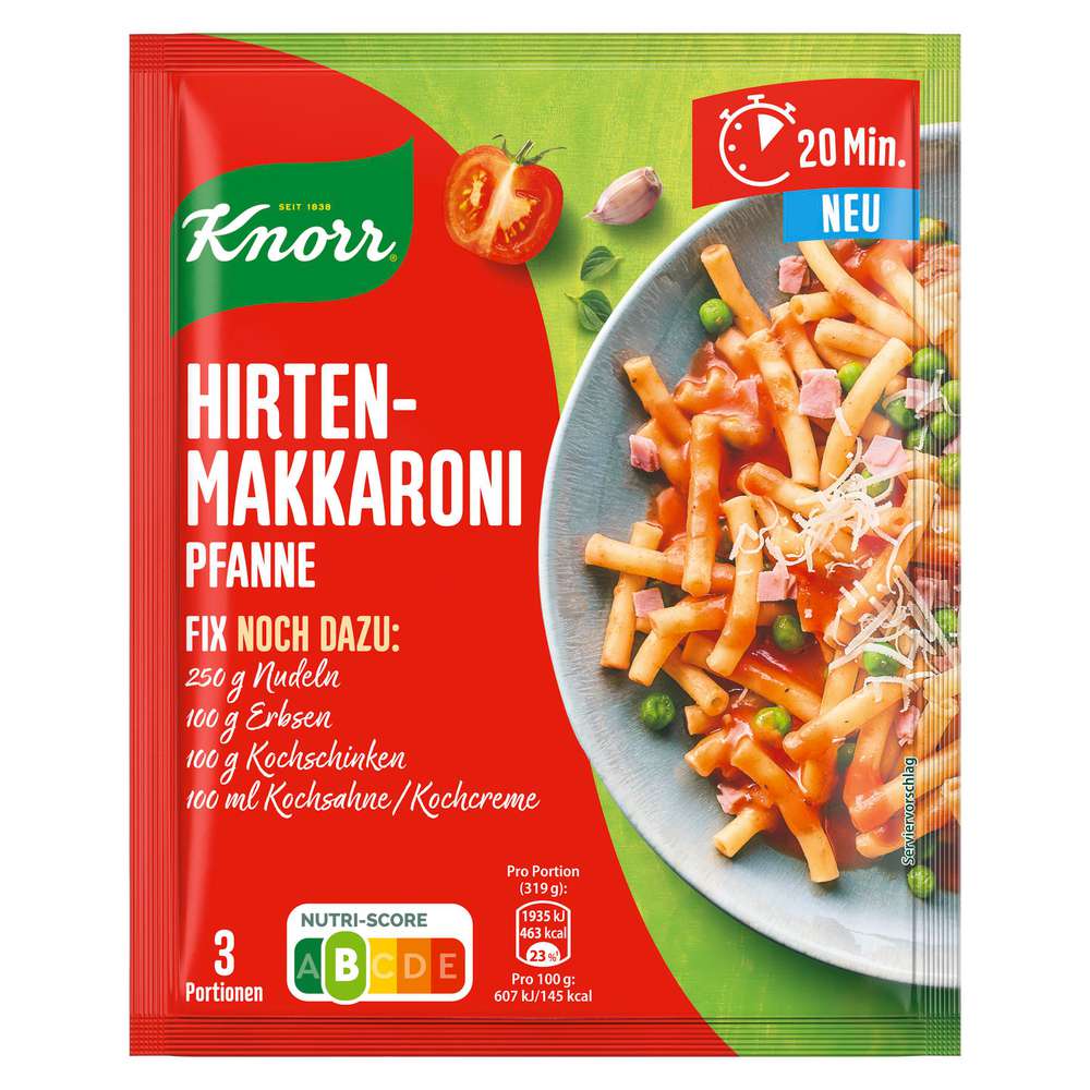 Knorr Fix-Würzmischung, Hirtenmakkaroni