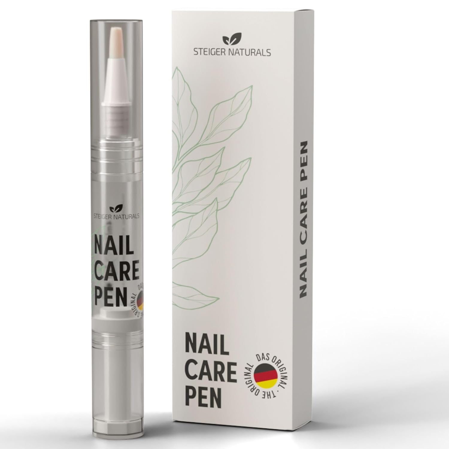 Steiger Naturals Nail Care Pen - nail care pen for nails with neem oil, jojoba and tea tree - 100% natural