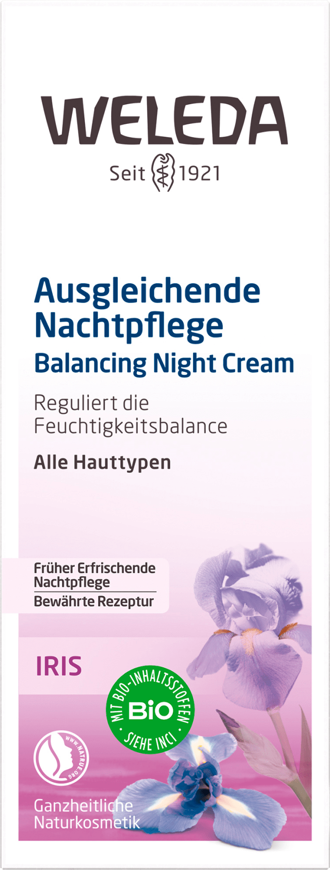 WELEDA Night Cream Iris-Balancing Night Care, 30 Ml