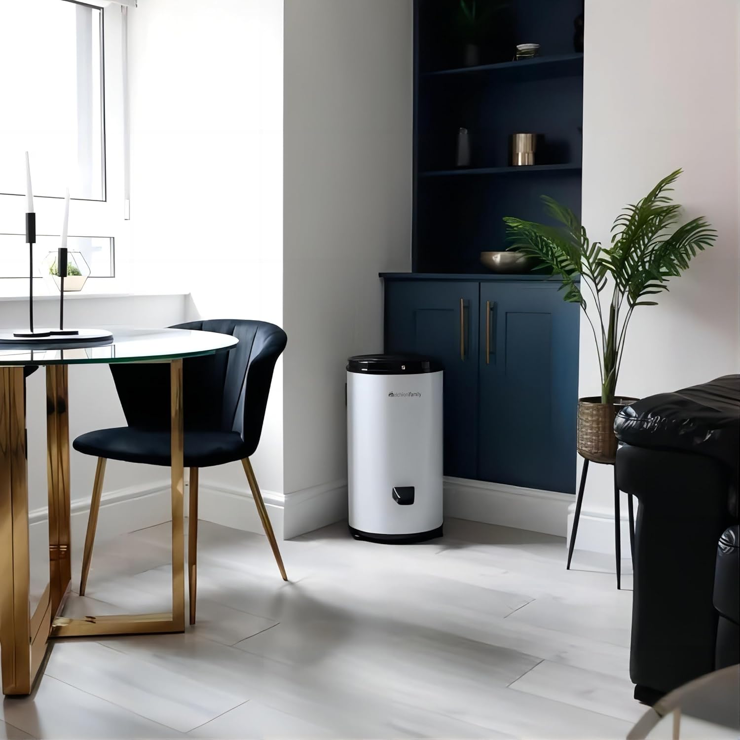 Melchioni Family Tornado Spin Dryer, Inox, Portable Space-Saving Tumble Dryer, Quiet Laundry Spinner, 6 kg Capacity, 3200 rpm