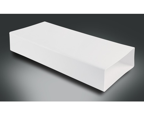 Flat duct Rotheigner white 220x90 mm length 0.50 m