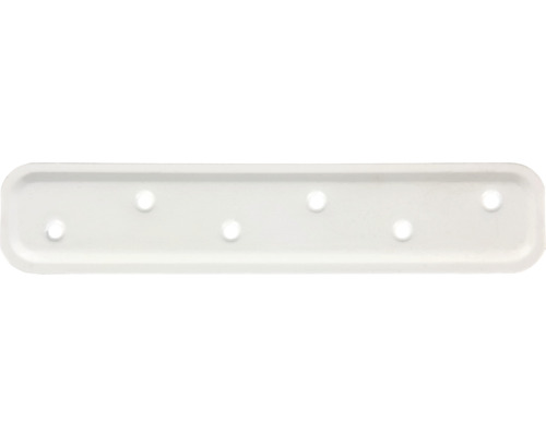 Kaiserthal Flat connector embossed 180x40 mm white plastic coated 1 piece