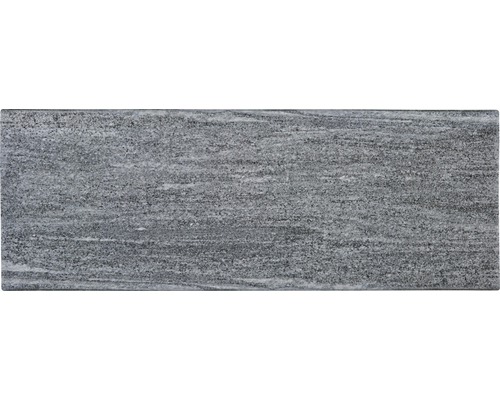 FLAIRSTONE pool border pool edge stone Arctic Gneiss element straight gray 2 long sides rounded 115 x 35 x 3 cm