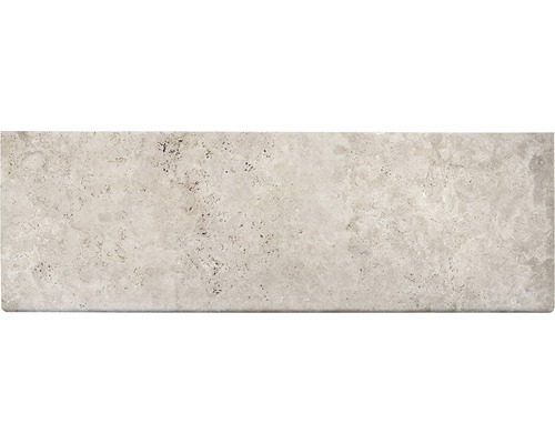 FLAIRSTONE pool surround Roma beige straight, 1 long side rounded 115 x 37 x 3 cm