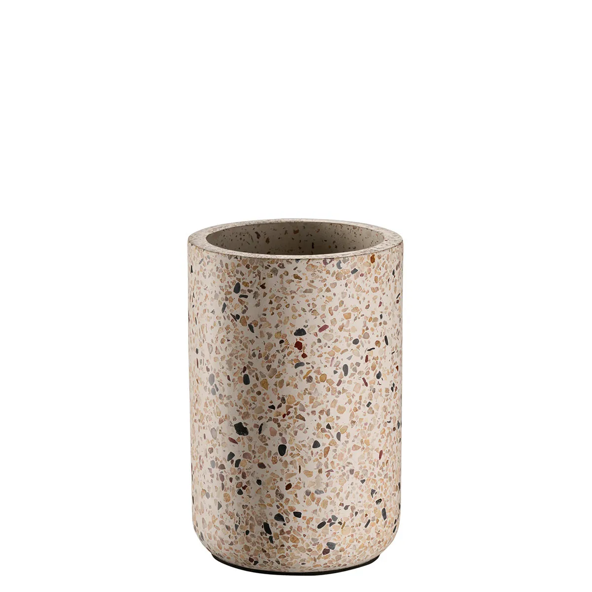 Bottle cooler TERRAZZO, concrete, terrazzo look, inside D: 10 cm, outside D: 12.5 cm, H: 19 cm, 3 sets
