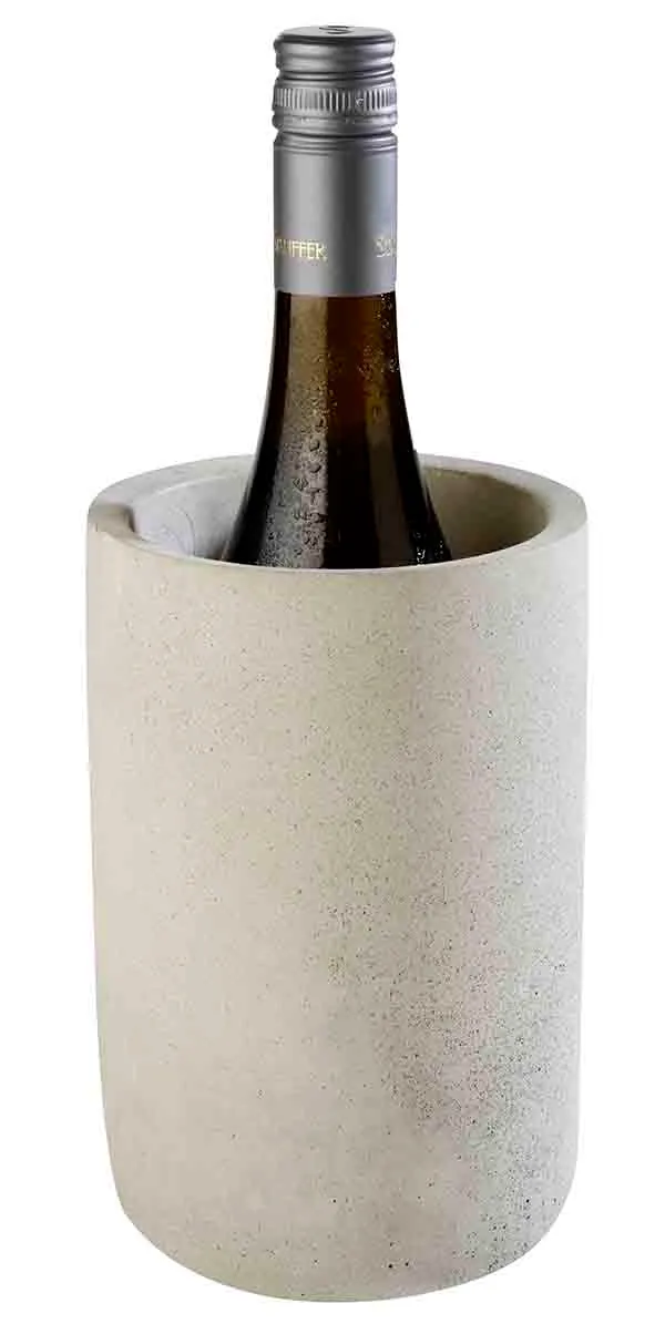 Bottle cooler ELEMENT D: 12 / 10 cm, H: 19 cm, concrete, for 0.7 - 1.5 ltr. bottles
