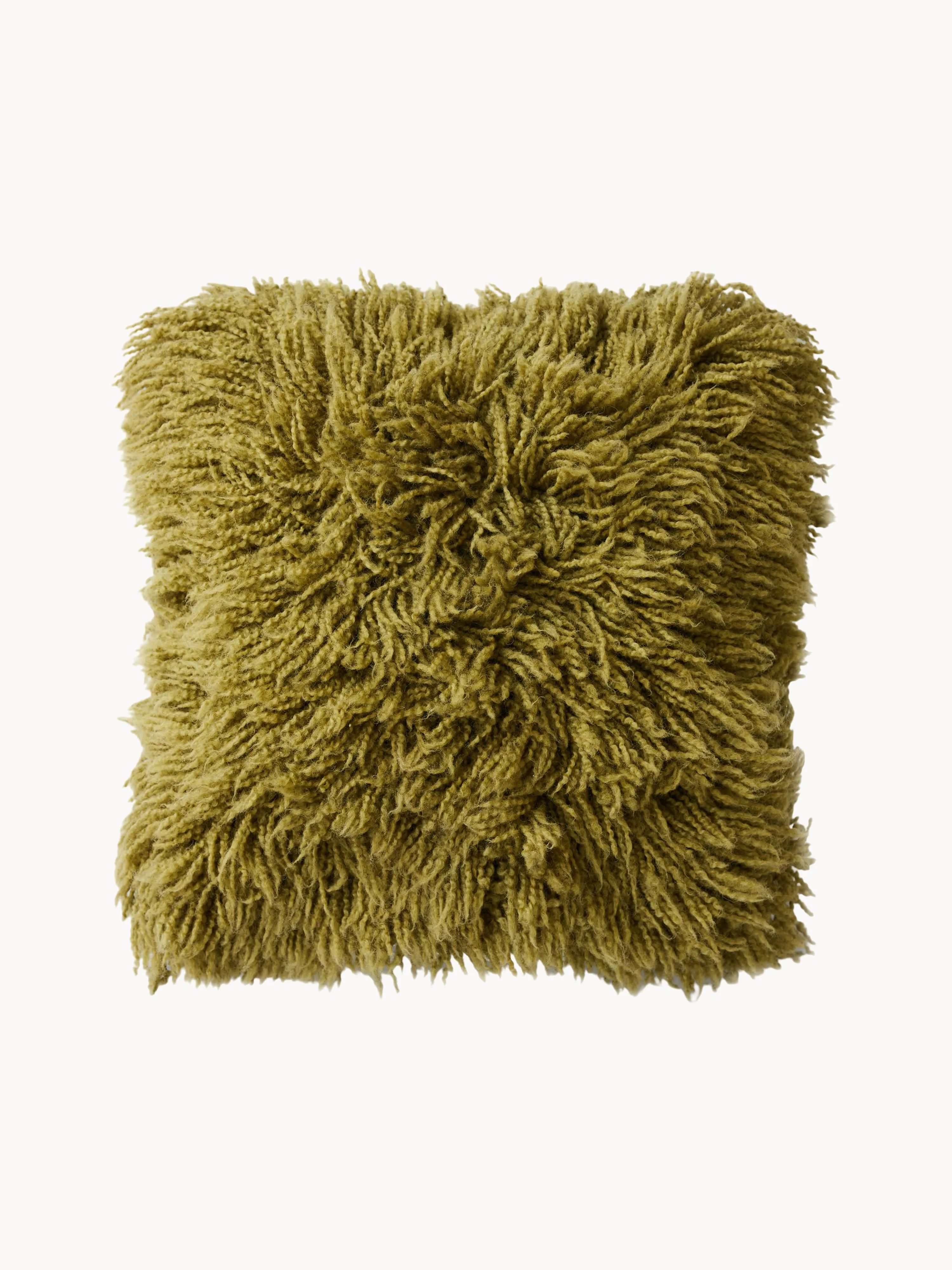 HKliving Fluffy plush cushion, handmade