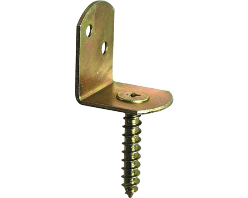 Kaiserthal Wicker fence holder L-shape 38x30x32 mm galvanized yellow 1 piece