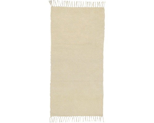 Hornbach Chenille patchwork carpet natural 60x120 cm