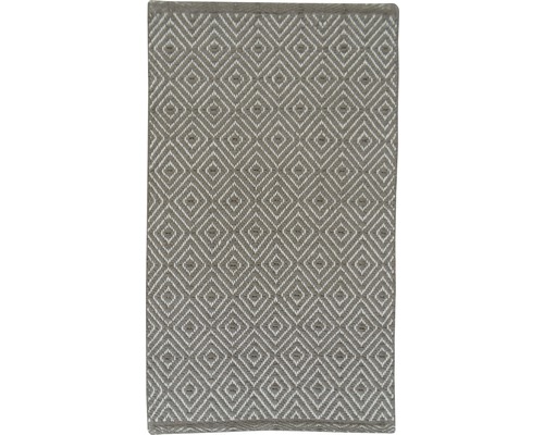 Hornbach Fleckerl carpet diamond taupe white 50x80 cm