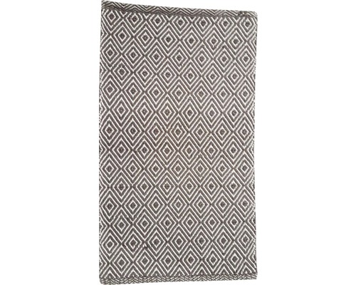 Hornbach Fleckerl carpet diamond taupe white 65x130 cm